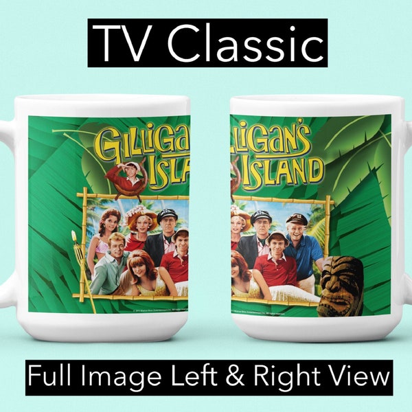 Gilligan's Island TV Classic Mug, Retro Ceramic Coffee Cup, Collectible Gift for TV Show Lovers 15oz Mug