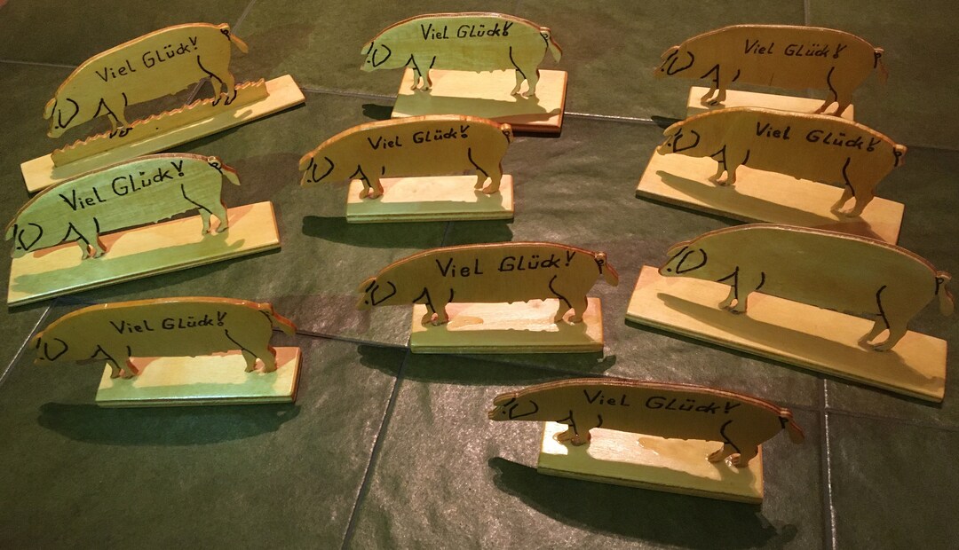 Lucky Pigs New Year's Eve Trial Lucky Charm Etsy