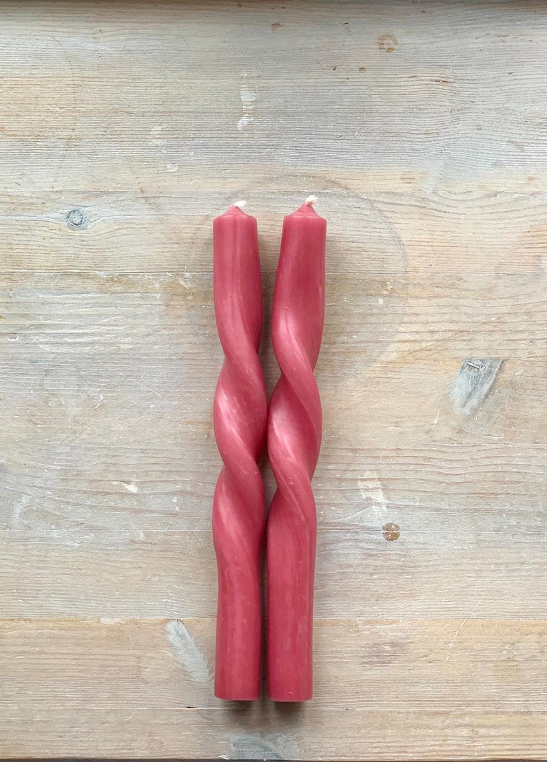 Twisted candles long Bending candles Bendy candles Twisted candle stick candle Table candle Gift for her Costumed Christmas image 3