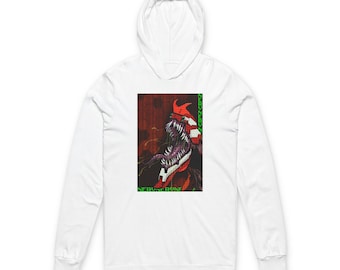 EVA-UNIT-02, Camiseta unisex de manga larga con capucha