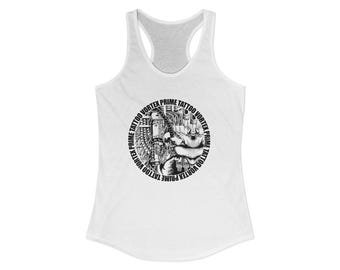 Tatuaje Vortex Prime, Camiseta sin mangas estilo racerback para mujer Ideal
