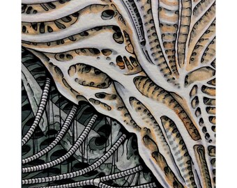 Alien bones, Matte Vertical Posters