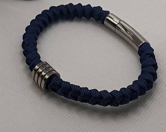 Armband Edelstahl Paracord Handmade