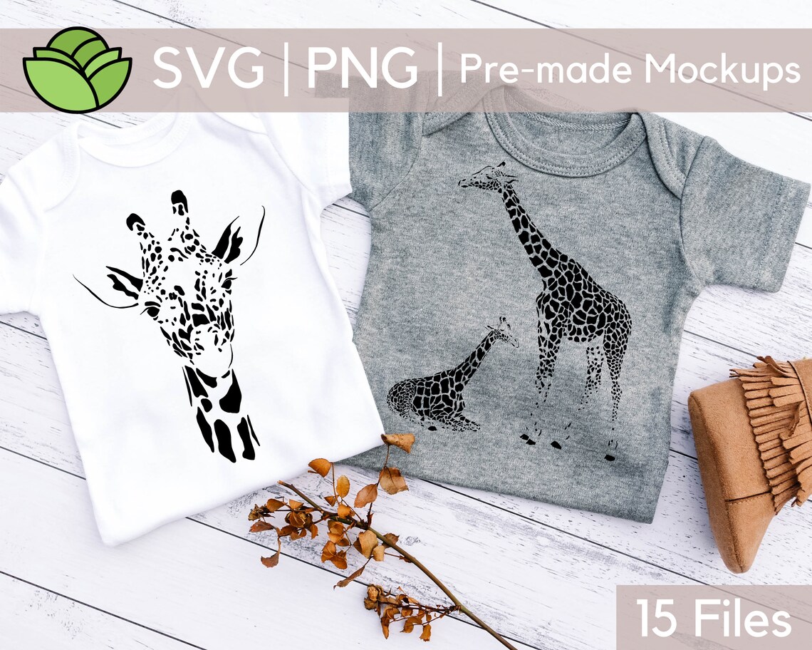 Download Valentine's Day SVG Bundle Mama and Baby Giraffe SVG | Etsy