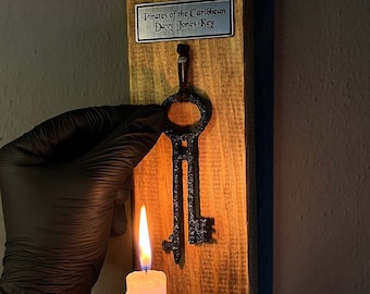 Davy Jones Candle Holder Pirates of the Caribbean Davy Jones Metal Key