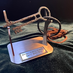 Davy Jones Key Jack Sparrow Film Decor Metal Prop Replica Pirates of the Caribbean