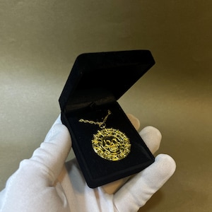 Pirates of The Caribbean Gift Aztec Medallion Necklace Jewelry