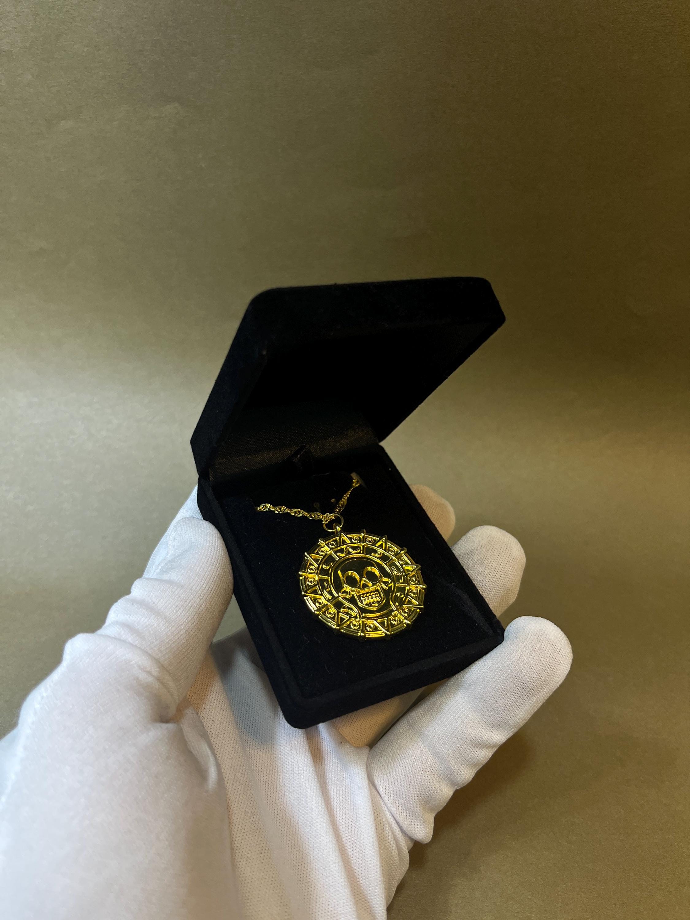 Fluch der Karibik Geschenk Azteken Medaillon Halskette Schmuck