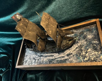 Handmade Ship Model Pirates Black Pearl