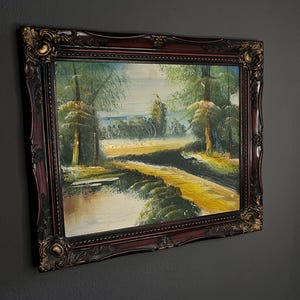 Vintage Oil Paint Nature Forest Photo Wall Decor