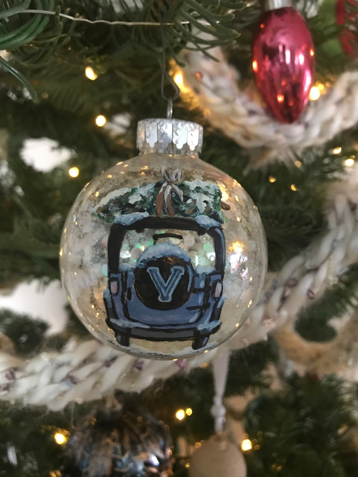 Personalized Car Ornament Etsy