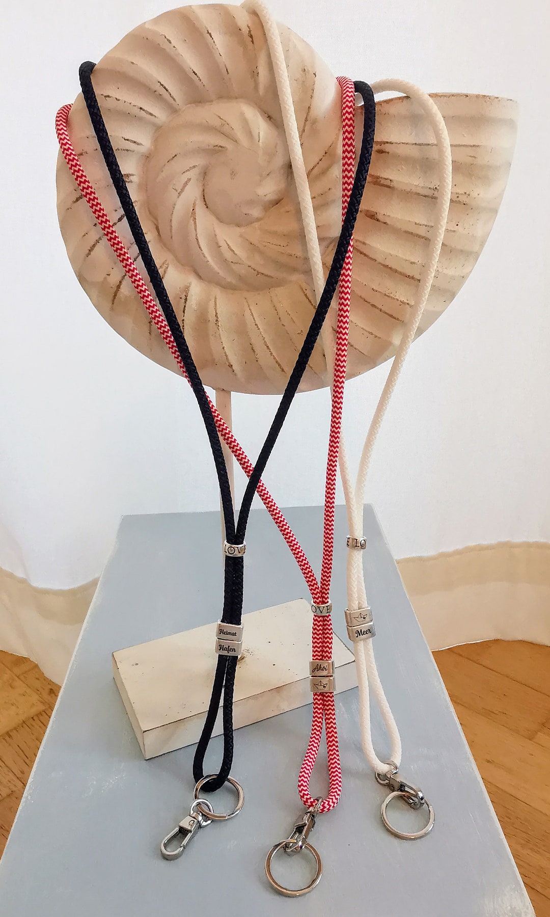 Keychain Lanyard Sea Ship Ahoy Port Home Love Maritime Etsy UK