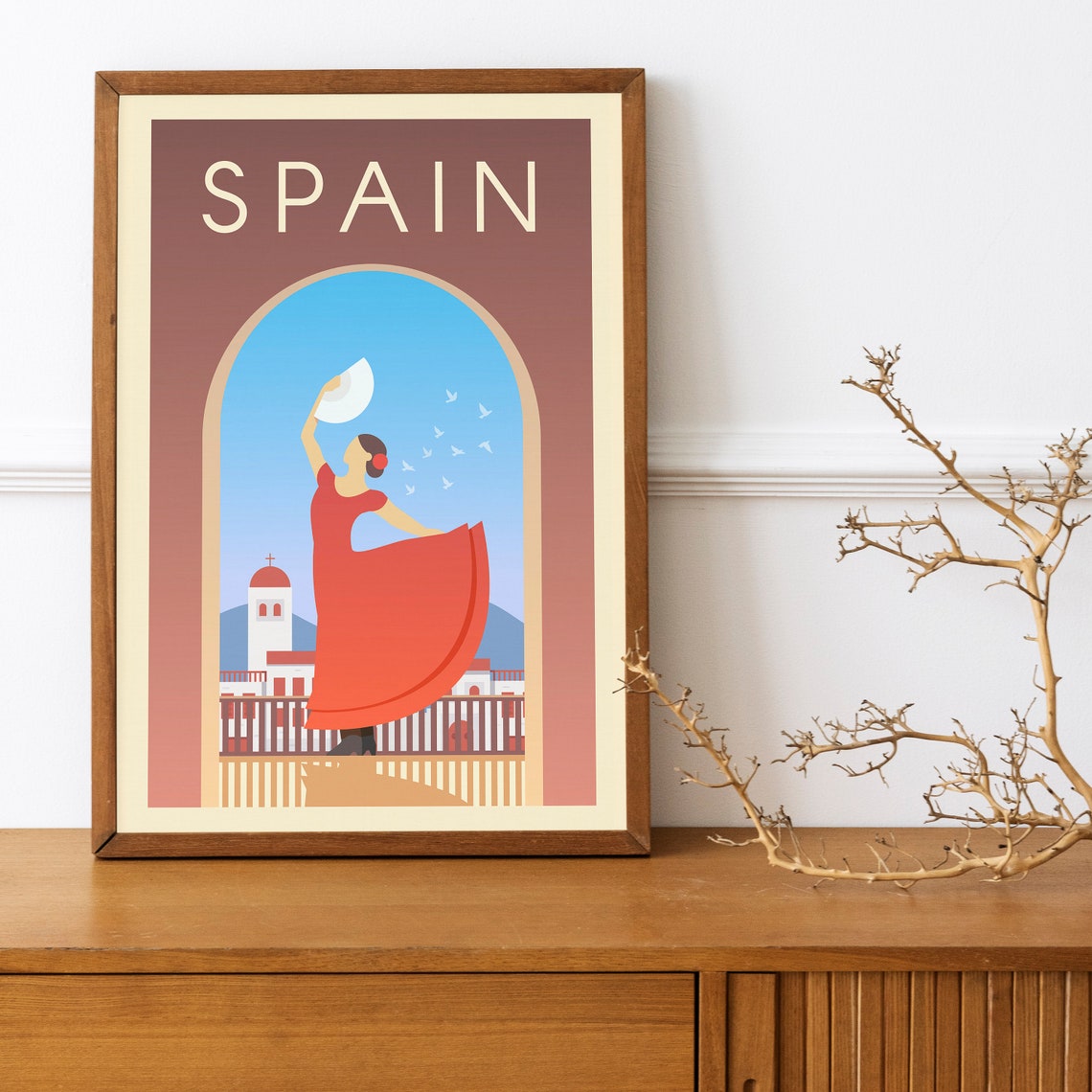 Spain Travel Poster Gallery Wall Art Dorm Wall Art Office - Etsy