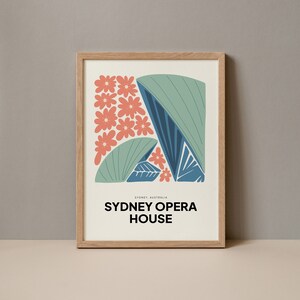 Sydney Opera House Poster, Opera House Sydney Australia Print, Sydney Opera House Travel Poster, Sydney Australia Opera House Exhibition