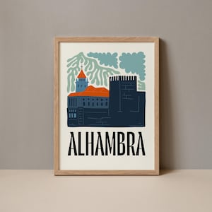 Alhambra Granada Spain Poster, Alhambra Abstract Gallery Print Collection, Alhambra Granada Spain Wall Art, Alhambra Digital Art Print