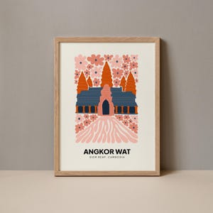 Angkor Wat Poster, Angkor Wat Siem Reap Cambodia Abstract Gallery Print Collection, Angkor Wat Wall Art, Angkor Wat Cambodia Digital Print