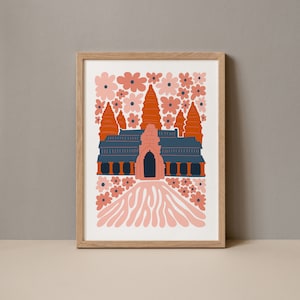 Angkor Wat Poster, Angkor Wat Siem Reap Cambodia Abstract Gallery Print Collection, Angkor Wat Wall Art, Angkor Wat Cambodia Digital Print