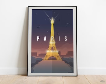 Paris France Poster, Paris Poster, Eiffel Tower Print, Eiffel Tower Art, Paris Gift, Paris France Print, Eiffel Tower Digital Download Print