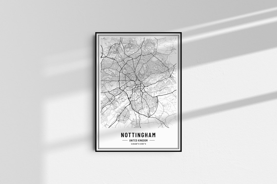 Manchester UK Map Digital Print Manchester Map Poster - Etsy