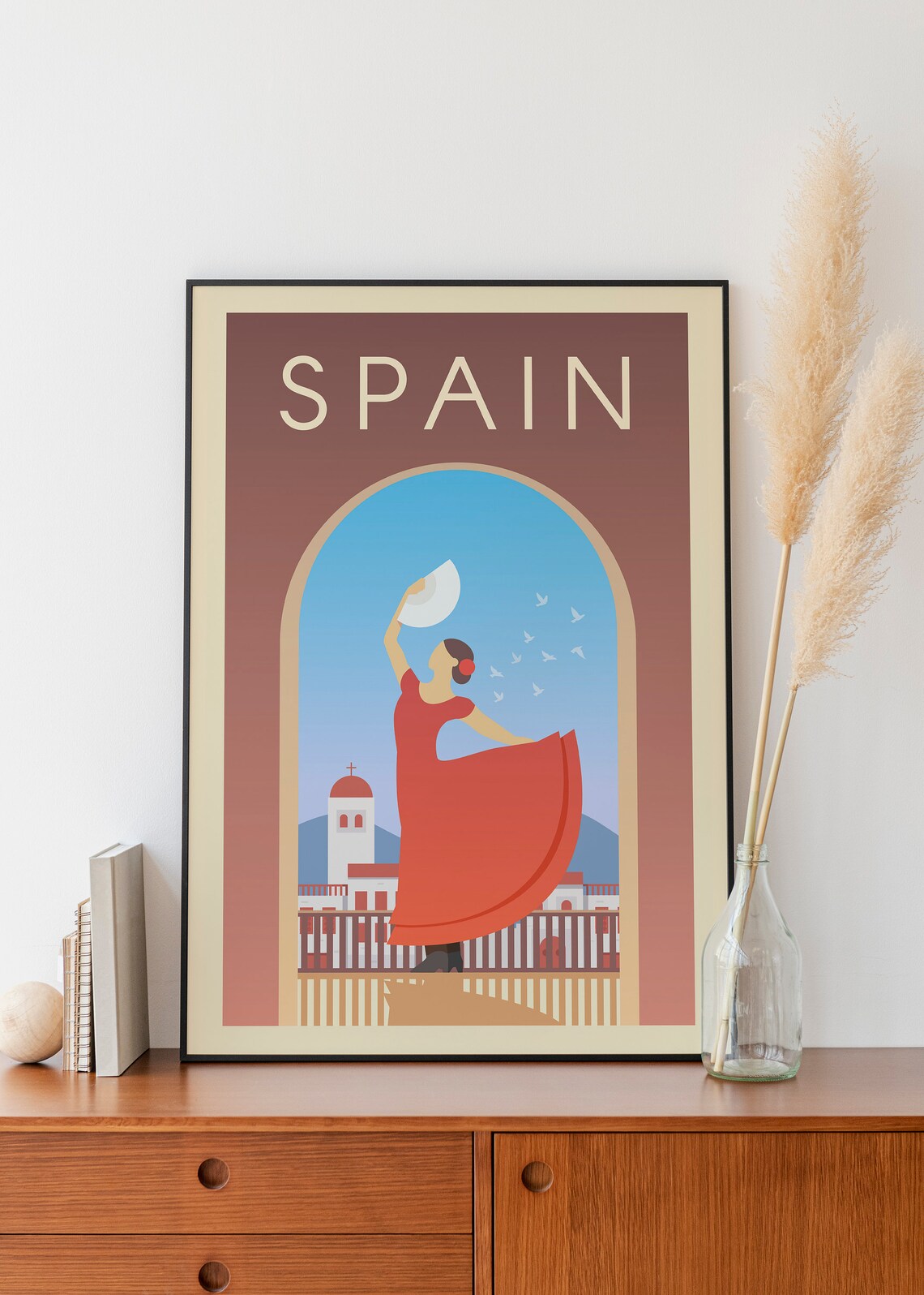 Spain Travel Poster Gallery Wall Art Dorm Wall Art Office - Etsy