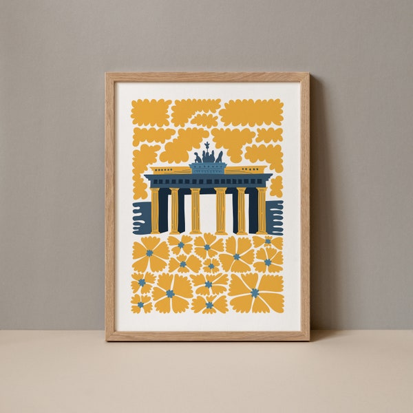 Brandenburg Gate Berlin Germany Poster, Brandenburg Gate  Abstract Gallery Print Collection, Brandenburg Gate Berlin Wall Art Travel Print