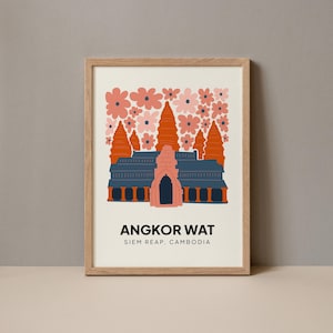 Angkor Wat Poster, Angkor Wat Siem Reap Cambodia Abstract Gallery Print Collection, Angkor Wat Wall Art, Angkor Wat Cambodia Digital Print
