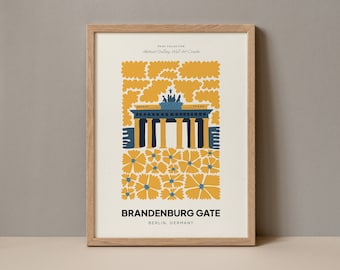 Brandenburg Gate Berlin Germany Poster, Brandenburg Gate  Abstract Gallery Print Collection, Brandenburg Gate Berlin Poster Digital Download