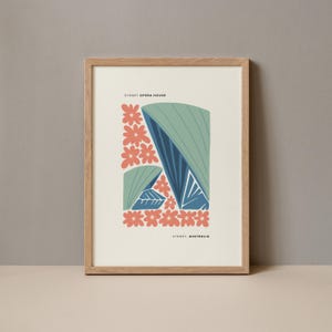 Sydney Opera House Poster, Opera House Sydney Australia Print, Sydney Opera House Travel Poster, Sydney Australia Opera House Exhibition
