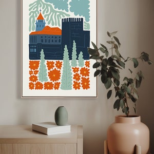 Alhambra Granada Spain Poster, Alhambra Abstract Gallery Print Collection, Alhambra Granada Spain Wall Art, Alhambra Digital Art Print image 2