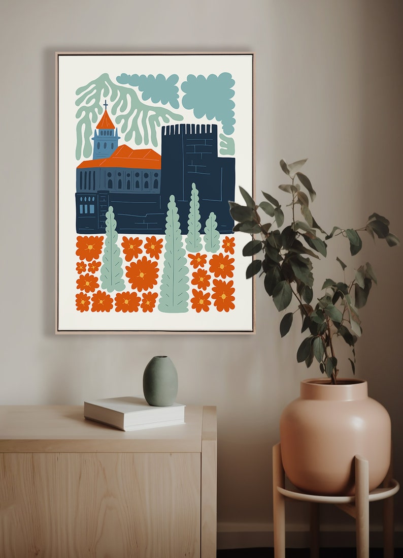 Alhambra Granada Spain Poster, Alhambra Abstract Gallery Print Collection, Alhambra Granada Spain Wall Art, Alhambra Digital Art Print image 2