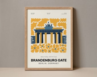 Brandenburg Gate Berlin Germany Poster, Brandenburg Gate  Abstract Gallery Print Collection, Brandenburg Gate Berlin Poster Digital Download