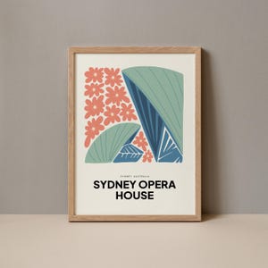 Sydney Opera House Poster, Opera House Sydney Australia Print, Sydney Opera House Travel Poster, Sydney Australia Opera House Exhibition