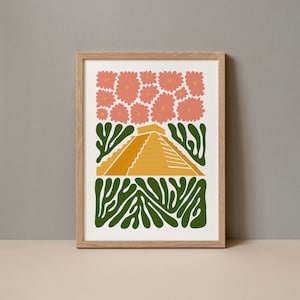 Chichen Itza Poster, Chichen Itza Print, Mexico Digital Print, Yucatan Mexico Poster, Chichen Itza Travel, Chichen Itza Artwork
