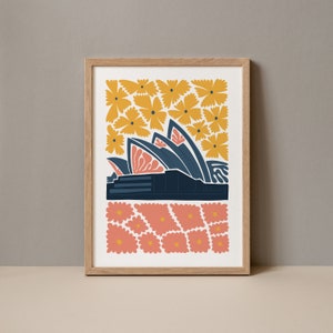 Sydney Opera House Poster, Opera House Sydney Australia Print, Sydney Opera House Travel Poster, Sydney Australia Opera House Exhibition