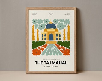 O Taj Mahal Agra India Poster, O Taj Mahal Print, O Taj Mahal India Travel Poster, O Taj Mahal Exhibition, O Taj Mahal Trendy Art