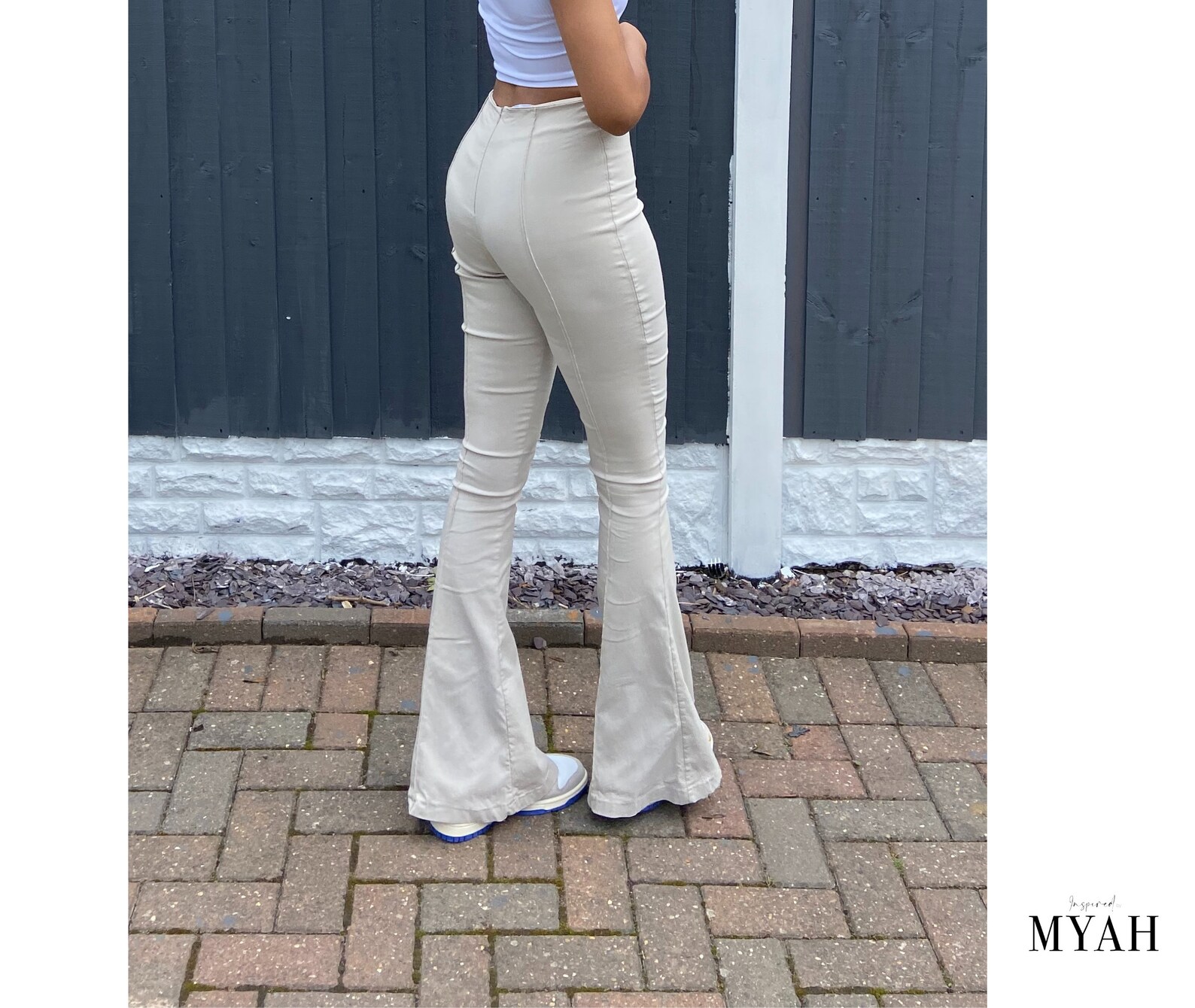 Macie High Waist Flare Leg w/ Pintuck main image 0