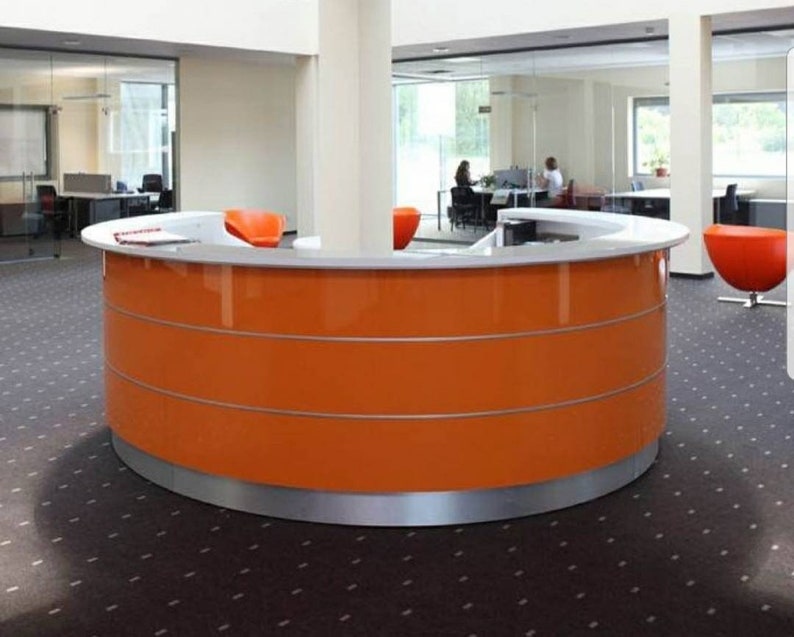 Circular Reception Desk Etsy
