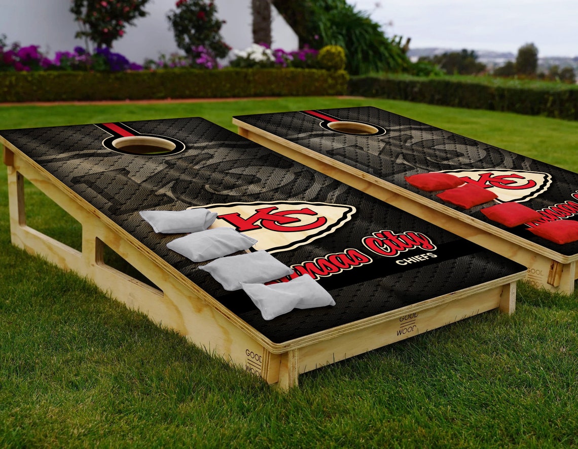Kansas City Chiefs Cornhole Wrap Decal NFL Sticker Sports Etsy