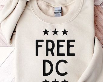 Gratis DC-shirt, Washington DC-protestshirt, shirt politiek statement, shirt anti-Trump, shirt Washington ontketenen, shirt activisme