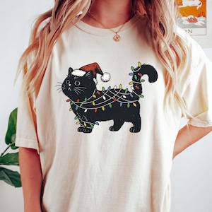 Cute Cat Christmas Shirt, Cat Mom Christmas Gift, Funny Christmas Cat Shirt, Cat Lover Christmas Gift, Holiday Sweatshirt, Christmas Shirt