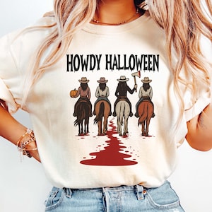 Howdy Halloween Shirt, Western Halloween Shirt, Halloween Cowboy Shirt, Funny Halloween Shirt, Spooky Western Halloween Shirt,Halloween Gift