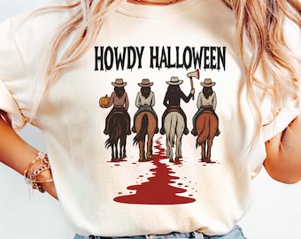 Howdy Halloween Shirt, Western Halloween Shirt, Halloween Cowboy Shirt, Funny Halloween Shirt, Spooky Western Halloween Shirt,Halloween Gift