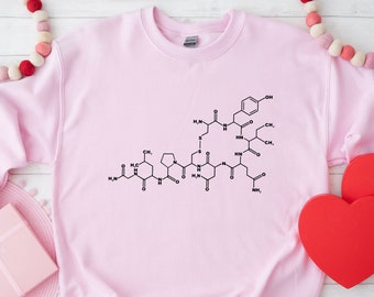 Chemistry Of Love, Oxytocin Shirt, Tumblr Girl Shirt, Inspirational Shirt, Mindful Grateful Tee, Positive Clothing, Good Vibes Shirt