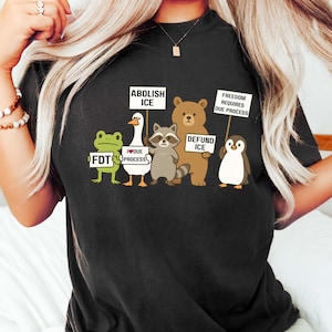 Abolish ICE Animals Shirt, Goose Protest Shirt, ICE Out Of LA Shirt, Defund Ice Shirt, Human Rights Shirt, Anti Trump Shirt, Pro Immigration