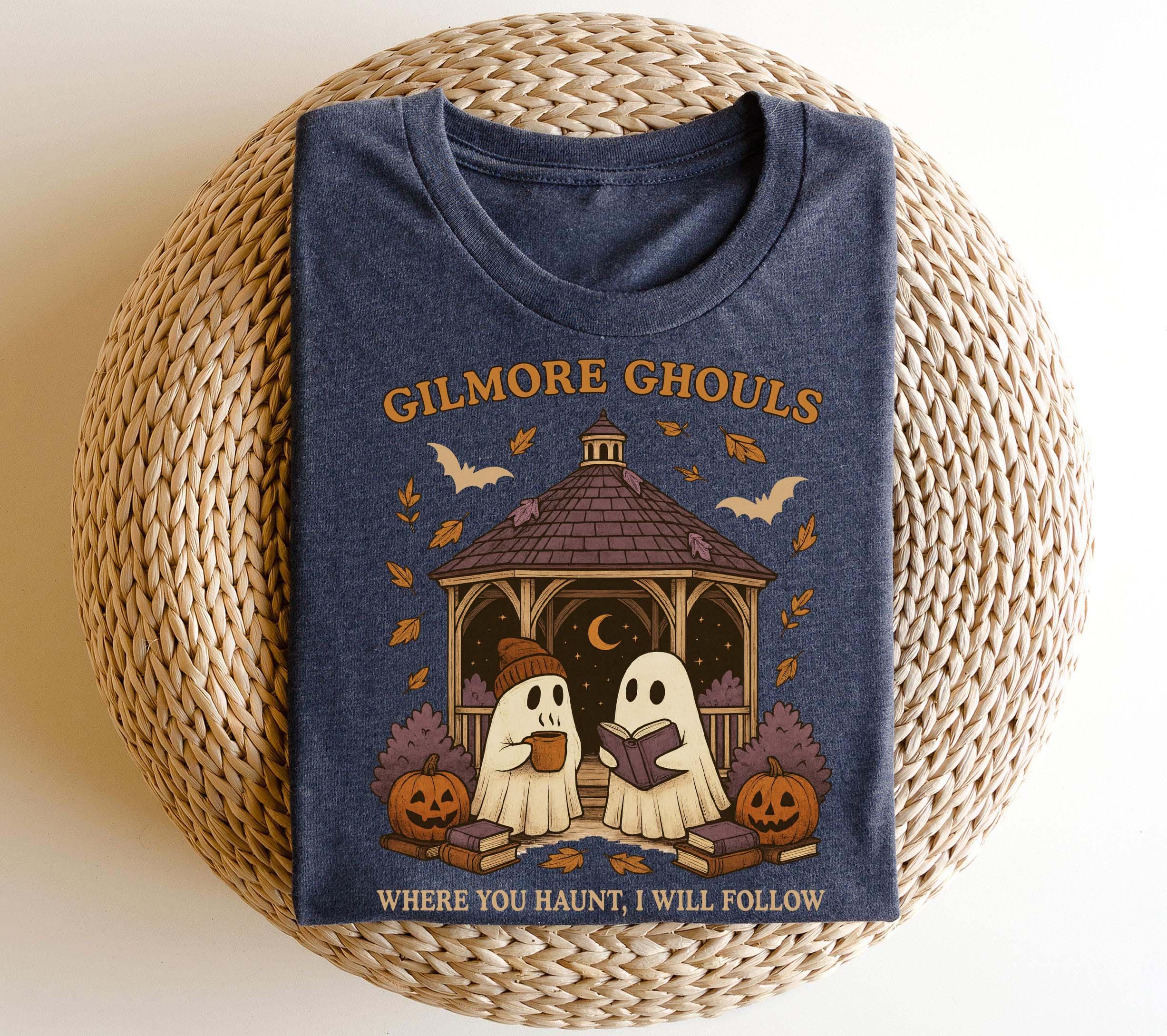 Gilmore Ghouls Shirt, Where You Haunt I Will Follow Shirt, Cute Ghost Halloween Tee, Spooky Fall Shirt, Autum Shirt, Ghost Couple Gift
