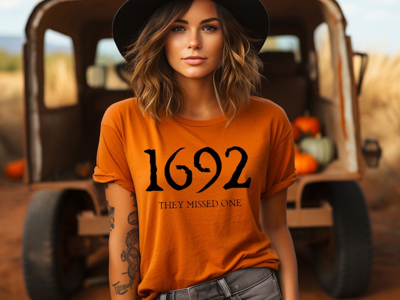 1692 They Missed One Sweatshirt, Salem Witch Shirt, Salem Witch Trials 1692 Sweatshirt, Spooky Season, Halloween Witch, Halloween Sweatshirt image 4