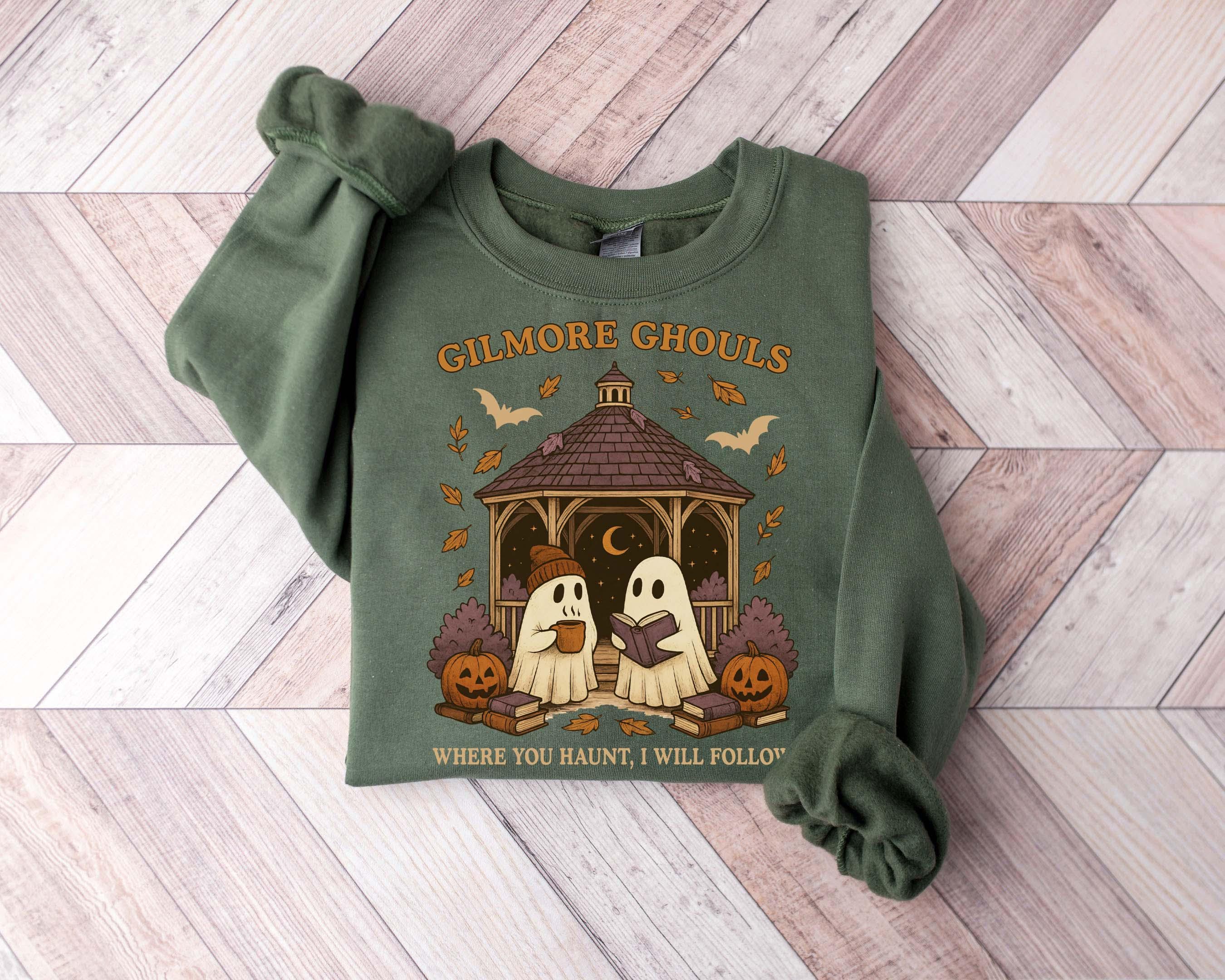 Gilmore Ghouls Shirt, Where You Haunt I Will Follow Shirt, Cute Ghost Halloween Tee, Spooky Fall Shirt, Autum Shirt, Ghost Couple Gift