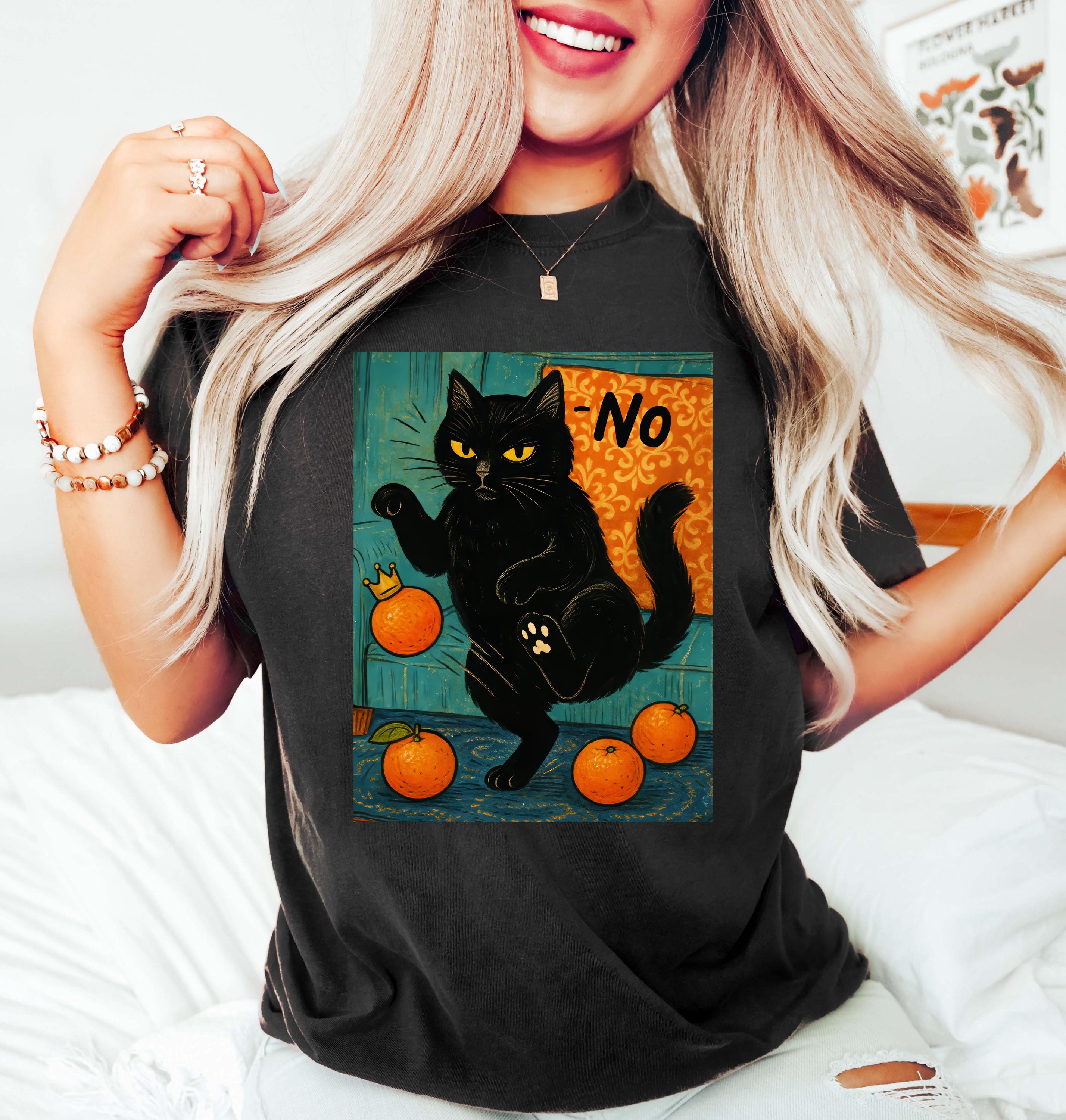 Anti Trump Black Cat Shirt, Orange Kicking Cat Shirt, Liberal Shirt, Democrat Shirt, Anti Trump Protest Shirt, Political Shirt, Subtle FDT