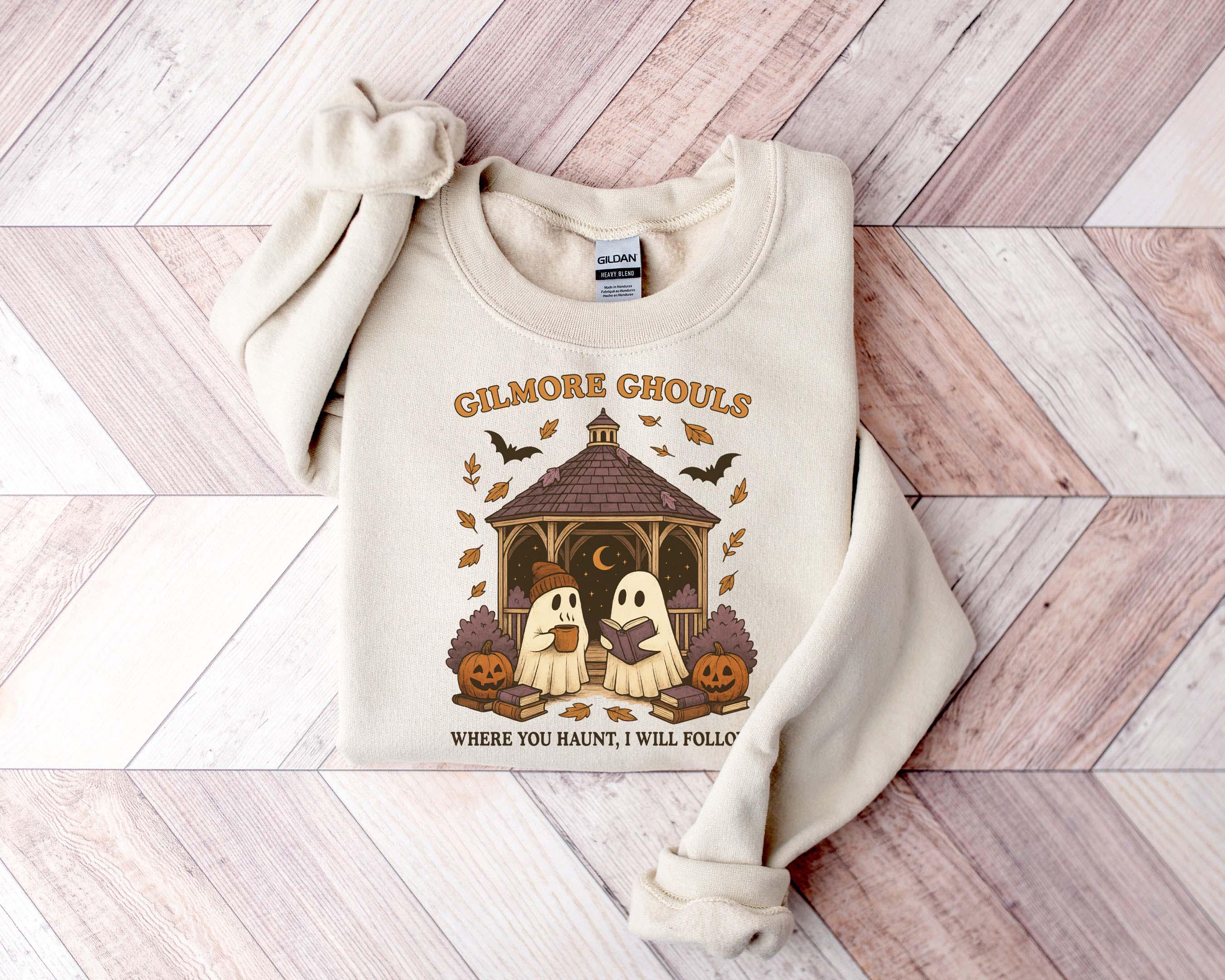 Gilmore Ghouls Shirt, Where You Haunt I Will Follow Shirt, Cute Ghost Halloween Tee, Spooky Fall Shirt, Autum Shirt, Ghost Couple Gift