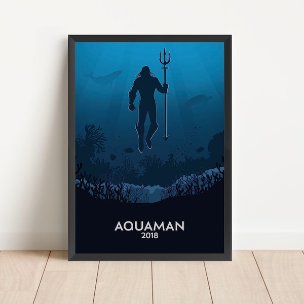 Aquaman | Movie Film Art Decor Poster | DC Universe Print | DC Aquaman Print | DC Gifts | Jason Momoa